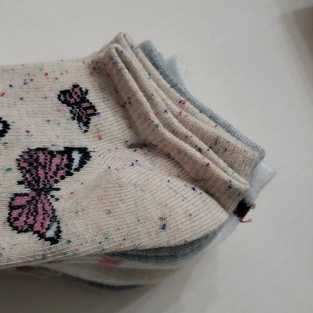 GIRL SQUAD Colorful Low Cut Socks Set of 10 Size 6-8 sock Size 10-4 shoe